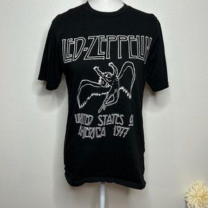 Led Zepplin Black & White Band Tee - United States of America 1977